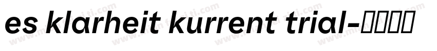 es klarheit kurrent trial字体转换